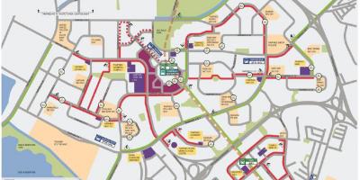 地図のサイクリングシンガポール