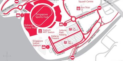 地図のスポーツ拠点としてシンガポール