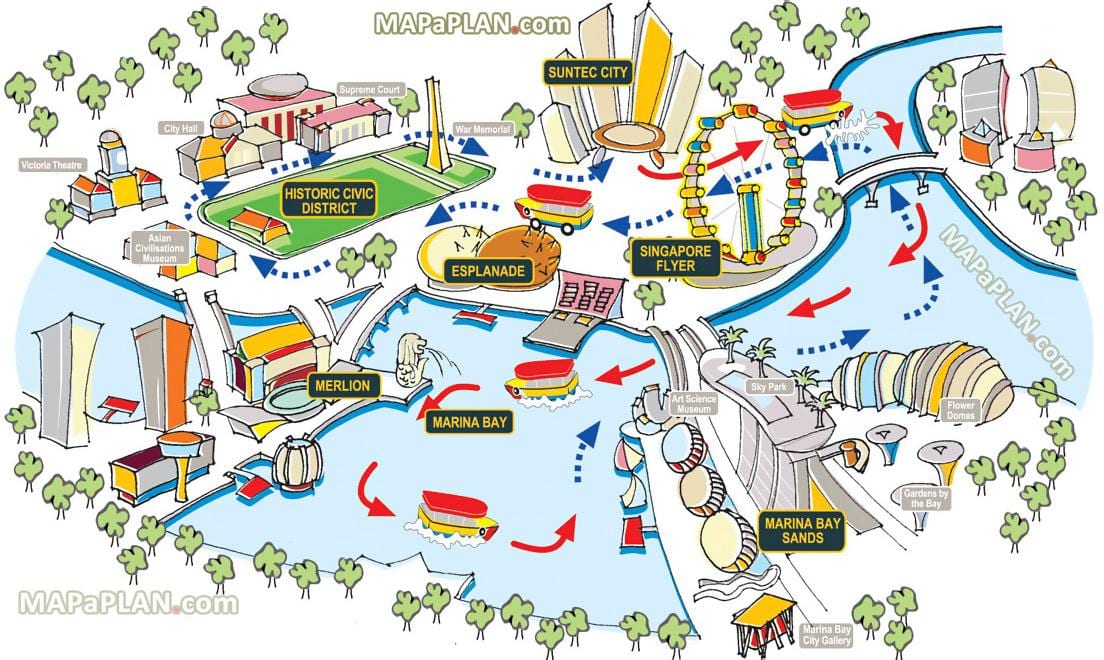 シンガポール観光地図