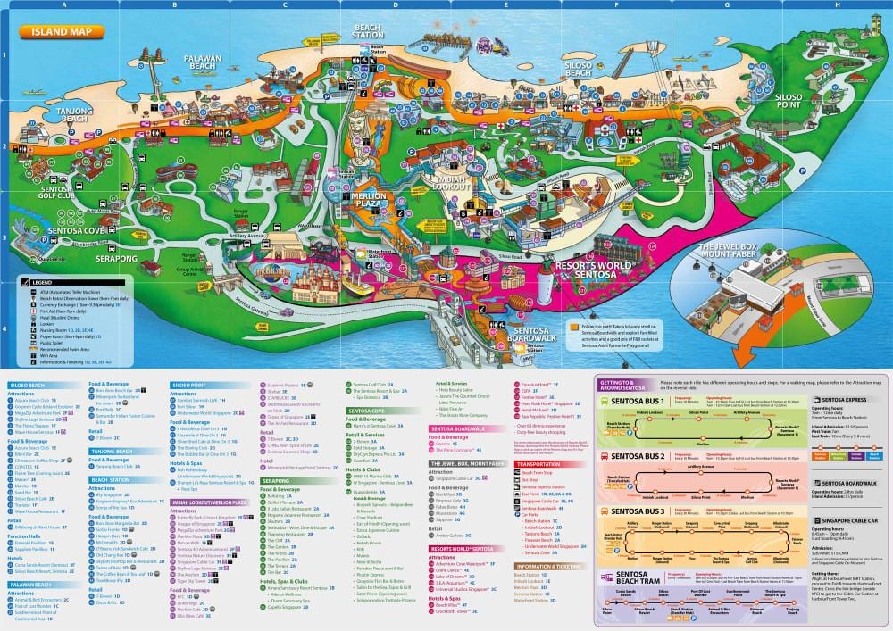 セントーサ地図所