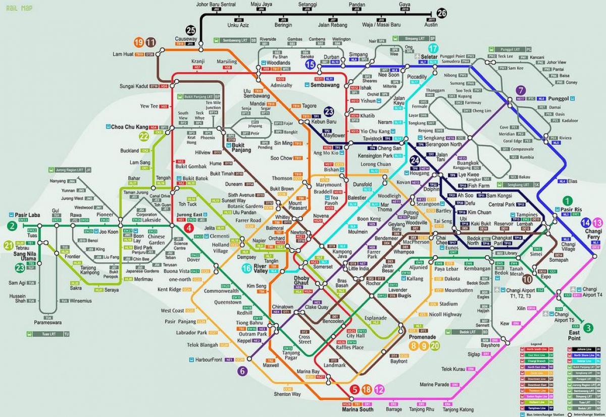 lrtシンガポールの地図