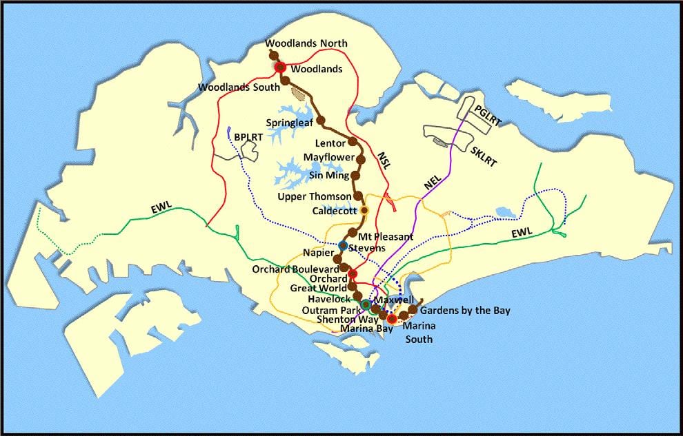 lta mrt地図