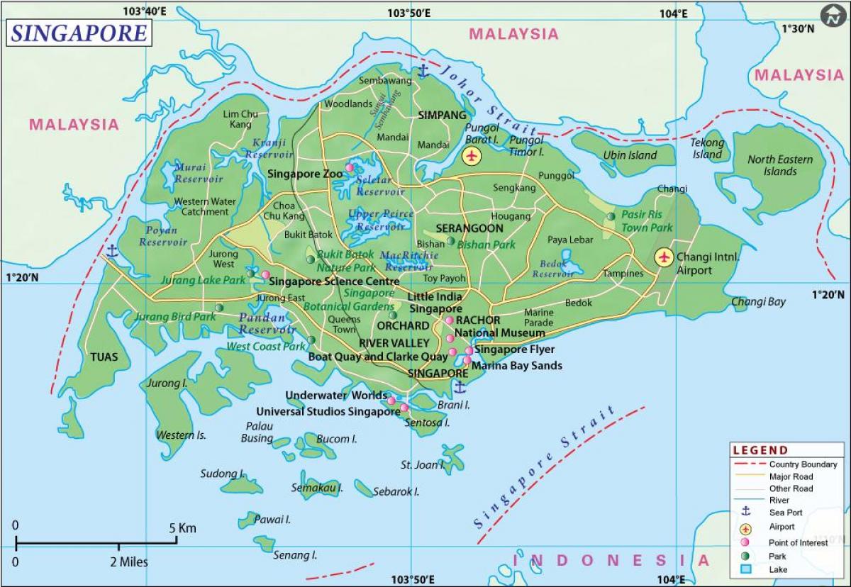 地図のシンガポール市