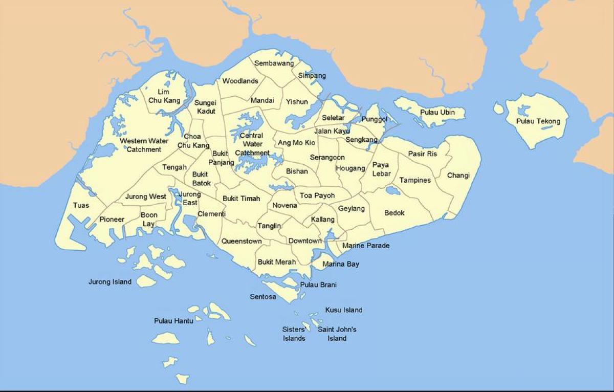 地図のシンガポール国