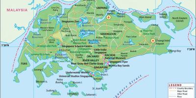シンガポールの世界地図 シンガポールの世界地図 共和国シンガポール