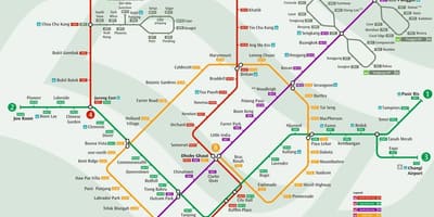 システムシンガポールの地図