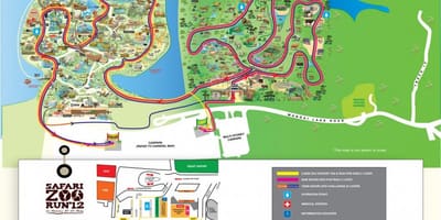 地図のシンガポール動物園