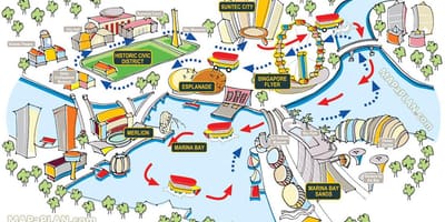 シンガポール観光地図