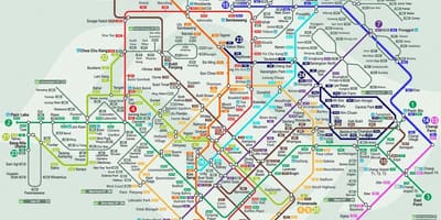 地図のシンガポール輸送