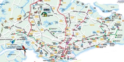シンガポール道路地図