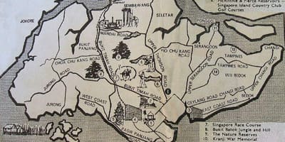 古地図のシンガポール