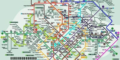 シンガポールmrt lrt地図