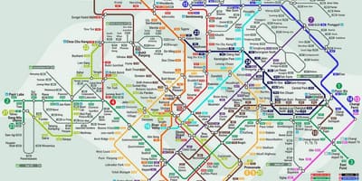 Lrtシンガポールの地図